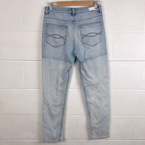 Abercrombie & Fitch high rise girlfriend patchwork jean - Picture 4 of 6